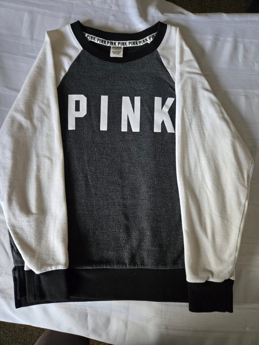 Size Small Black/White/Grey "PINK" Victoria's Secret Sweat Outfit